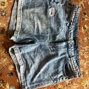 Liverpool Jeans Company Blue Jean Shorts Distressed Cut-Off Style